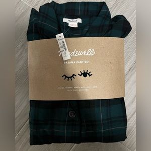 Madewell flannel pajama set -NWT